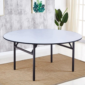 Ensemble <span class=keywords><strong>de</strong></span> <span class=keywords><strong>table</strong></span> et chaises pliantes modernes en PVC <span class=keywords><strong>de</strong></span> 8 pieds <span class=keywords><strong>pour</strong></span> hôtel, restaurant, appartement - Écologique - Product Image 2
