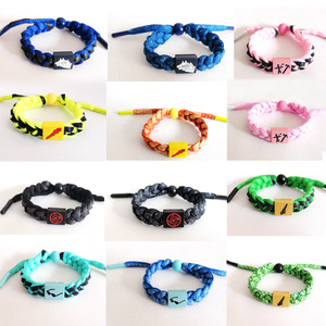 13 Designs Kugisaki Nobara Fushiguro Megumi Bracelet tressé en lacet réglable, bracelets tissés DIY, cadeaux promotionnels - Product Image 3