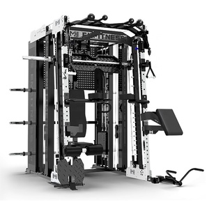 Rack de Sentadillas Metálico Comercial Plegable <span class=keywords><strong>Multifuncional</strong></span> para Gimnasio <span class=keywords><strong>en</strong></span> Casa, Máquina Smith y Rack de Press de Banca para <span class=keywords><strong>Entrenamiento</strong></span> Integral - Product Image 1