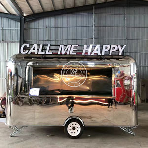 2025 Commercial European Standard OEM Model Food Vending Trailer Burger Street Retro Fast Food Truck Cart With DOT - Product Image 3