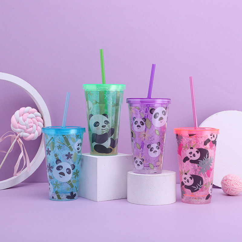 Custom 15oz Glow-in-the-Dark Plastic Tumbler Cups in Bulk