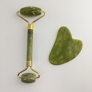 Wholesale Supplier Private Label Green pink Crystal Rose Quartz Natural Mini Beauty Rose <b>Jade</b> <b>Roller</b> for Face - Product Image 3