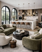 Meubles de chambre à coucher personnalisables, ensemble de canapés pour salon, ensemble de chambre à coucher de luxe, lit king size pour une conception complète pour villa