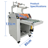 Laminateur hydraulique CG8450, équipement de laminage avec fonction d'empilage automatique et de découpe pour brochures, autocollants adhésifs