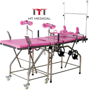 MT MEDICAL Sedia per Esami Ginecologici e Ostetrici in Acciaio Inox, Tavolo per Esami Chirurgici, Letto per Parto - Product Image 2