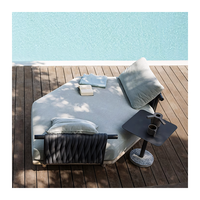Canapé d'angle de luxe en forme de U, tressé en corde, pour extérieur, avec coussins épais, qualité commerciale