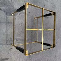 Support de table carré épaissi en acier inoxydable moderne pour café, restaurant, usage commercial, support de mobilier