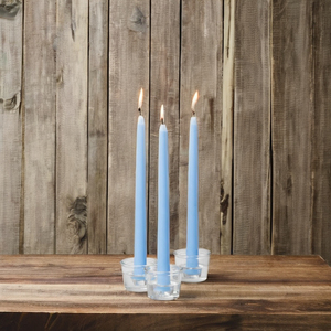 Bougies coniques Perfect Blue de 10 pouces, faites à la main, en cire de soja et de paraffine, sans fumée, parfum boisé, pour anniversaires, mariages, maison - Product Image 2