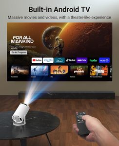 โปรเจคเตอร์ขนาดเล็ก 4K วิดีโอไร้สาย Wifi โฮม LED พกพา วิดีโอ Full HD สมาร์ทมิเรอร์สกรีน ระบบโปรเจคเตอร์ - Product Image 6