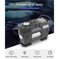 Compresseur d'air portable DC12V 150PSI ABS avec moniteur de pression des pneus, lumière d'urgence et certification CE pour gonfleur de voiture et de moto