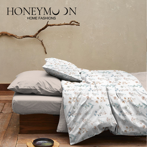 HONEYMOON Bestseller Heimtextilien Weiche Baumwollfüllung 3D Modisch Bedruckte Bettwäsche 3-teiliges Bettset Bettdecken-<span class=keywords><strong>Sets</strong></span> für Alle Jahreszeiten - Product Image 5