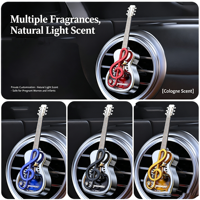 Penyegar Udara Mobil Mewah Modern Berbahan Alloy dengan Energi Surya, Klip Aromaterapi, Aroma Alami & Minyak Esensial