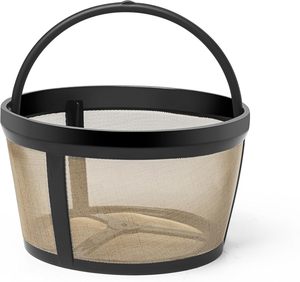 Filtre à café permanent à panier 5 tasses doré universel pour cafetières goutte à goutte Cuisinart, <span class=keywords><strong>Krups</strong></span>, Hamilton et plus - Product Image 1