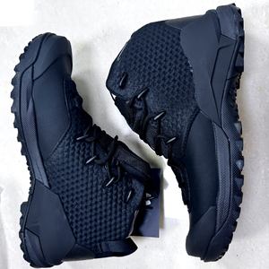 DF32 Men <b>Black</b> Breathable Mesh Tactical Boots Mid-Cut Lightweight <b>Combat</b> Hiking Boots All-Terrain Outdoor Activities All Seasons - Product Image 1