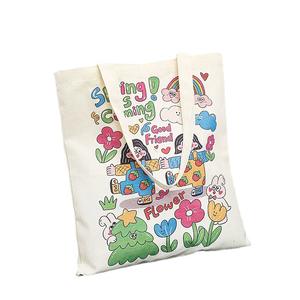 Sac à provisions en toile de grande capacité Sac à main Graffiti japonais de style universitaire Étudiantes en gros Cram Schools Confortable - Product Image 5