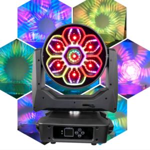 Phantom Aura 7 pièces 60W Projecteur LED à tête mobile avec rétroéclairage à filament, effet Bee Eye, lentille monobloc, Wash Beam Zoom, lumière du jour 6000K - Product Image 1