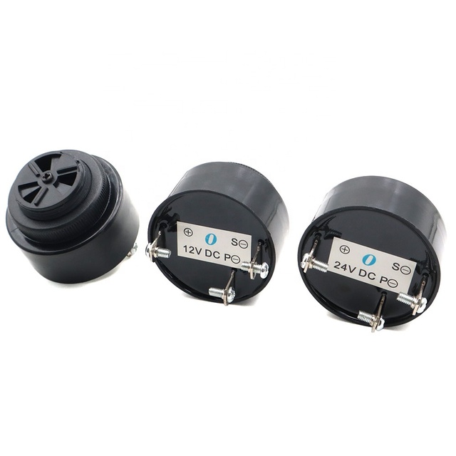 43MM 12V 24V Two Tones Continuous Sound High Sound SPL 100dB Piezo Buzzer Alarm Panel Mounted 4310 SFM380 Buzzer 380X with Screw