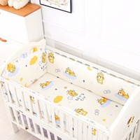 Pare-chocs de lit bébé en coton pur, anti-chute, anti-collision, rembourrage doux, ensemble de protection de 4 à 6 pièces