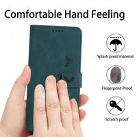 Étui de téléphone portable en cuir PU mat rétro en forme de cœur, de luxe, antichoc, peinture UV pour Itel