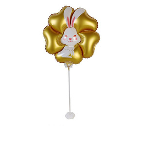 A buon mercato personalizzato simpatico cartone animato Mini foglio di <span class=keywords><strong>coniglio</strong></span> <span class=keywords><strong>palloncini</strong></span> <span class=keywords><strong>con</strong></span> bastone per regalo regalo - Product Image 2