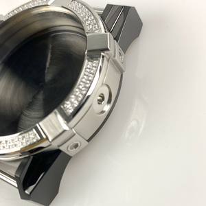 אור שמש זוהר, dazlingpuxury 41x50.5mm316l במקרה נירוסטה 90 cz אבנים, 5 אטם עמיד למים, fits11/2/1 תנועת גודל - Product Image 2