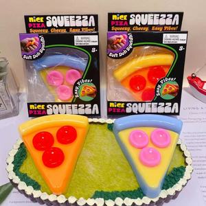 Jouets anti-stress Botu de haute qualité, nouveaux, 12 pièces/boîte, jouets anti-stress en forme de pizza, jouets sensoriels en TPR, jouets squishy - Product Image 3