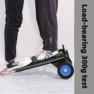 รถเข็นพับได้ขนาดเล็กสำหรับใช้ในบ้าน ขนของ ช็อปปิ้ง ขายของ น้ำหนักเบา พกพาสะดวก ลากสัมภาระ รถตู้ OEM พร้อมอุปกรณ์เสริม - Product Image 5