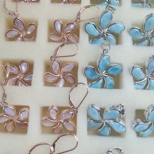 Aretes de Larimar Pulido y Ámbar Dominicano, Tiempo de Entrega de 7 Días - Product Image 4