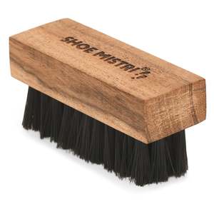 <b>Shoe</b> Mistri Hand Crafted Medium Nylon <b>Shoe</b> Cleaning Brush Premium Wooden Handle Durable Bristles for Sneakers Sports <b>Shoes</b> - Product Image 1