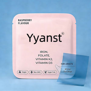 Tiras orales veganas orgánicas de vitamina D3 K2 OEM/ODM para adultos, que favorecen la salud ósea y articular, de rápida disolución. - Product Image 1