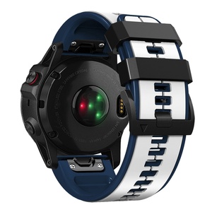 Correa de Reloj de Silicona de Doble Color de Liberación Rápida Upro para Garmin Fenix 8 7 6 5 22mm 26mm, Correa Deportiva Transpirable - Product Image 3