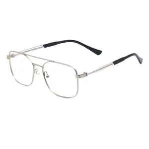 Spectacle photochromic prescription foldable spectical glasses with bling Round Metal Optical Frame