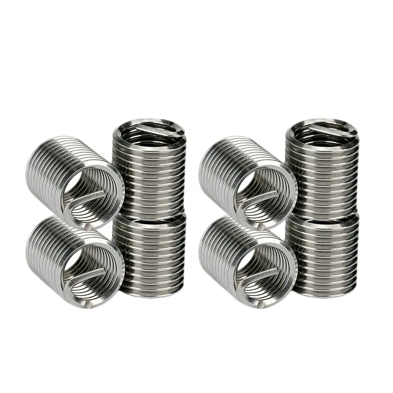 Heat Thread Inserts For Plastic Stainless Steel Wire Thread Sleeve Wire Fasteners High Temperature Resistance