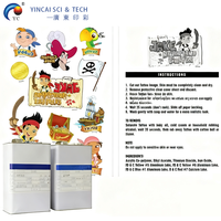 Tinta tato motif layar tidak beracun terlaris dan bahan habis pakai untuk lem stiker tato sementara A/B
