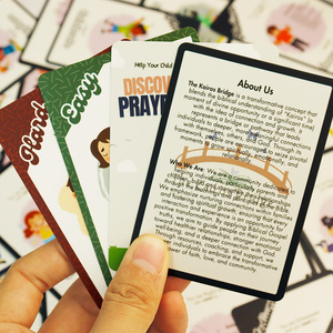 Đầy Đủ Màu Sắc Tùy Chỉnh Thân Thiện Với Môi Bền Xách Tay Giấy Đoán Câu Đố Thẻ Trò Chơi Thẻ Với Tùy Chỉnh Nắp Và Cơ Sở Hộp - Product Image 5