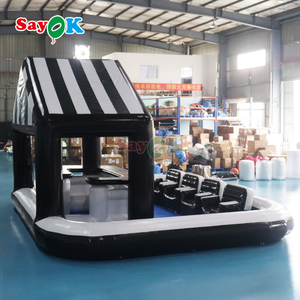 Tente commerciale en PVC gonflable avec bar et sièges pour événements et fêtes en plein air - Product Image 4