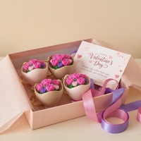 Porte-clés anti-stress en forme de bouton de clavier mécanique, motif bouquet de roses imprimé en 3D, disponible en OEM/ODM