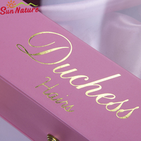 Boîtes d'emballage personnalisées de luxe pour extensions de cheveux roses, boîtes à tiroirs coulissants pour extensions de cheveux, boîte d'emballage pour extensions de cheveux avec sac en satin pour extensions de cheveux