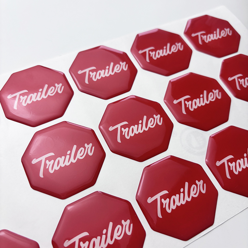 Pegatina cúpula de vinilo de regular