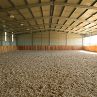 Estructura de acero prefabricada Granero de caballos y establos de caballos de marco de acero para la venta como refugio de caballos
