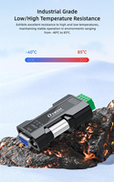 Convertisseur série industriel DTECH IOT9001 avec voyant lumineux Convertisseur passif RS232 DB9 trou vers RS485
