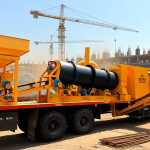 Planta mezcladora de asfalto móvil Planta mezcladora en caliente portátil para construcción de carreteras flexible - Product Image 1