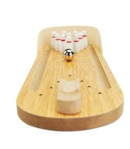 Educational Balls Board Games Hand-Eye Coordination Kids Catapult Game Funny Wooden Mini <b>Bowling</b> Toy - Product Image 3