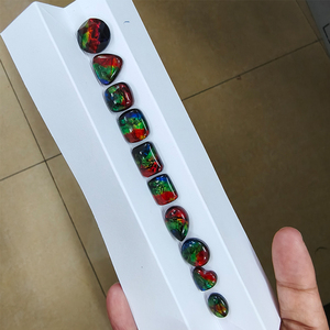 Bán buôn 8mm 12mm phẳng trở lại đá vòng Cabochon ammolite đá - Product Image 6