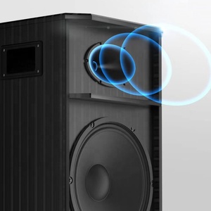 Công Suất Cao Loa Không Dây Mini Bằng Gỗ Xe Đẩy Di Động Hoạt Động Dòng Mảng Âm Thanh Loa 15 ''Gỗ Xe Đẩy Khuếch Đại - Product Image 5