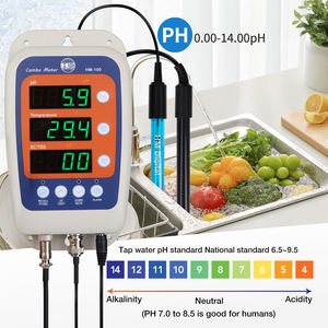 Testeur de qualité de l'eau à affichage numérique multifonctionnel 4 en 1 PH TDS EC HM100 Combo Meter Capteur de surveillance de piscine jusqu'à 14,0 pH - Product Image 3