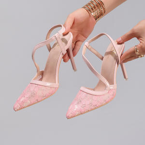 Escarpins de soirée pour femmes à talons color block contrastants, à bout pointu et talon aiguille, chaussures élégantes - Product Image 2