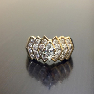 Anello Vintage a Fascia Larga per Uomo, Gioiello da Dito Audace e Scintillante alla Moda - Product Image 4