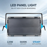 Projecteur LED portable 100W, lumière d'appoint professionnelle pour studio vidéo, CRI élevé Ra97, blanc lumière du jour 5600K, avec tension universelle