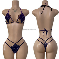 Vadulyer Source Factory 180 jours Prix le plus bas vêtements de danse de scène diamant Bikini femmes deux pièces ensemble